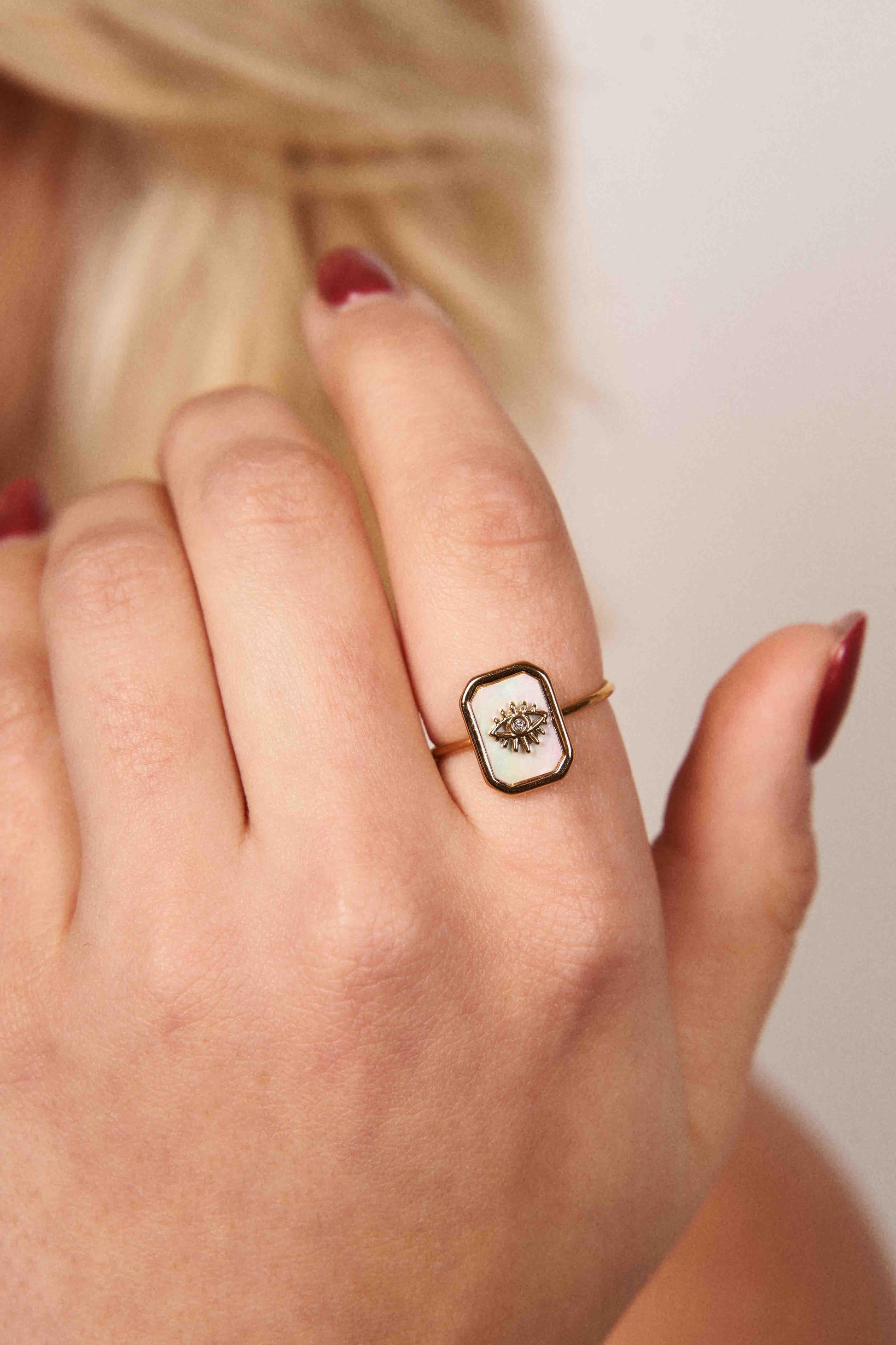 Anillo SHIRA BLANCO - Samui Collection