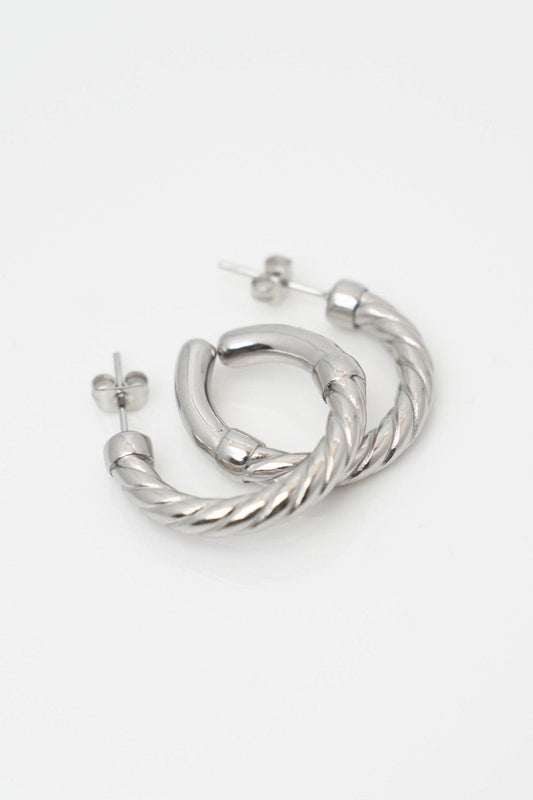 Pendientes DEVON PLATEADO - Samui Collection