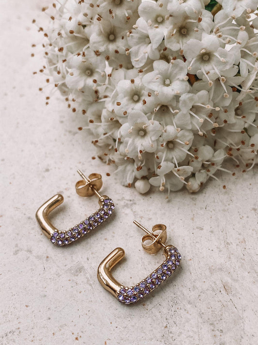 Pendientes OYU MORADO - Samui Collection